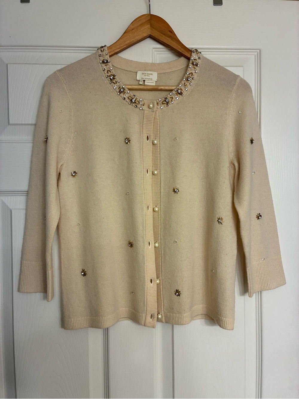 Kate Spade New York Elizabeth "Be Dazzled" Wool-Cashmere Blend M
